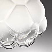 Fabbian Cloudy ceiling light Ø 40cm made of mouth-blown glass with an original shape.