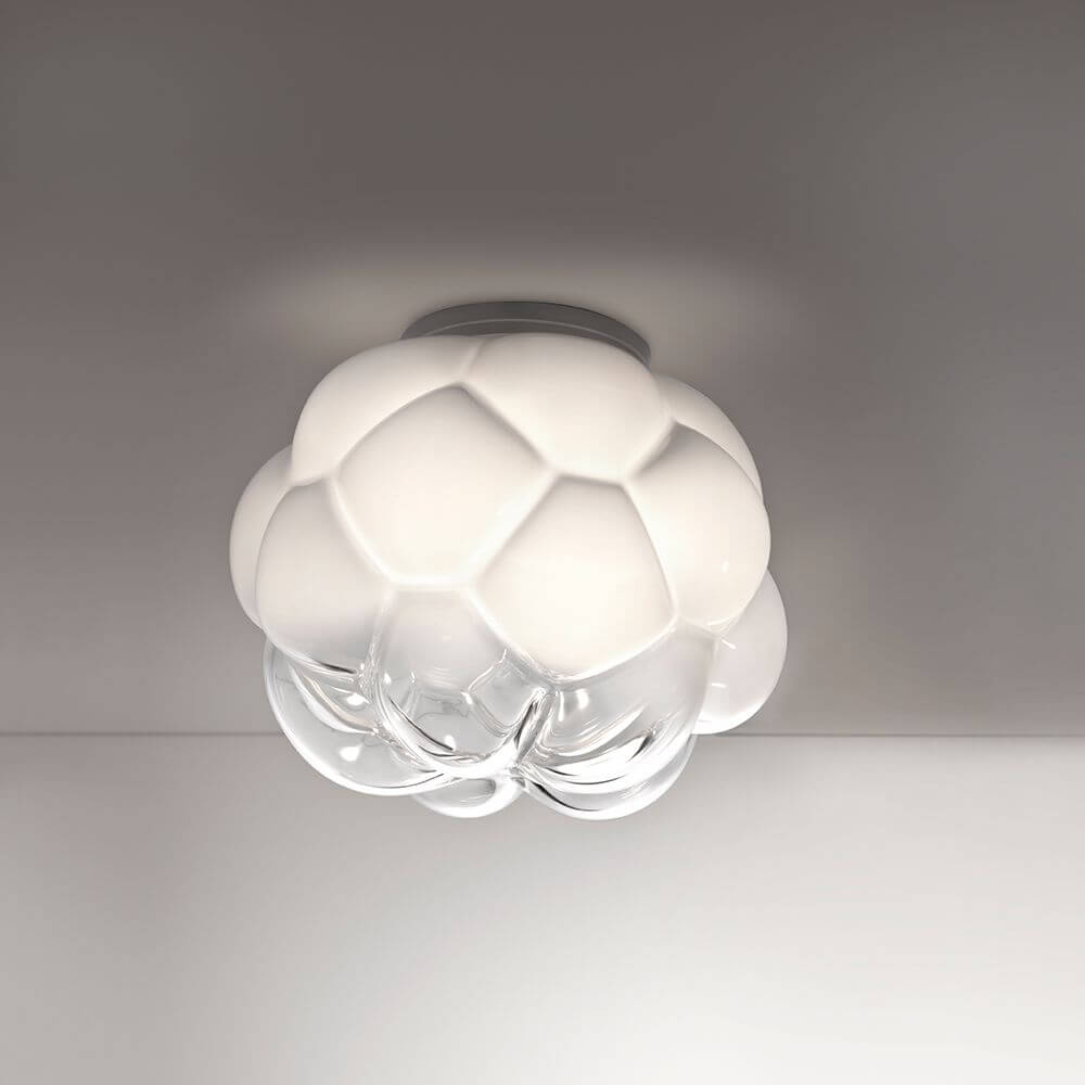 Fabbian Cloudy Deckenleuchte Ø 40cm aus mundgeblasenem Glas für stilvolle Raumbeleuchtung