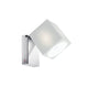 Fabbian Cubetto Wandstrahler GU10 in verstellbarem Design mit transparentem Diffusor.