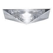 Fabbian Faretti forsænket lampe Cheope GU10 med pyramideformet krystalklart design.