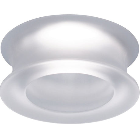 Fabbian Faretti Einbauleuchte Eli 12V mit modernem, kurvigen Design und transparentem Kristalldiffusor.