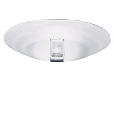 Fabbian Faretti recessed light Jnat 12V with rounded shape and transparent crystal diffuser.