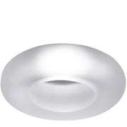 Encastré Fabbian Faretti Tondo GU10 au design épuré avec diffuseur en cristal transparent.