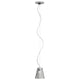 Fabbian Flow Hängelampe Ø 12cm mit chromfarbenem Glasdiffusor, ideal für Küche und Wohnzimmer.