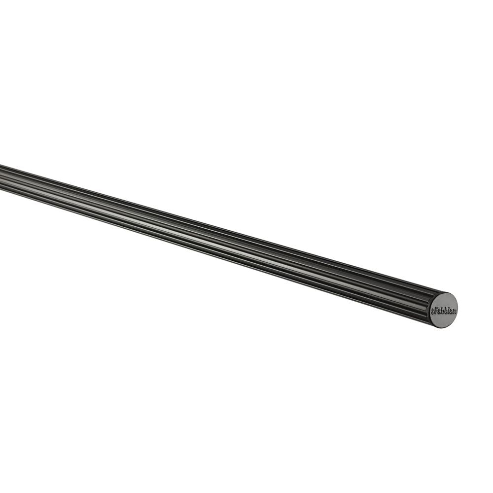Fabbian Freeline Bar mit LED-Strip 3m, elegantes Design in Schwarz, ideal für moderne Innenräume.
