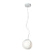 Fabbian Fruitfull LED-Pendelleuchte Mini elegante Deckenleuchte mit modernem Design in Weiß.