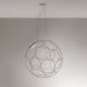 Fabbian Giro LED-Hängeleuchte Ø 67cm in modernem design und Silberoptik, ideal für zeitgenössische Räume.
