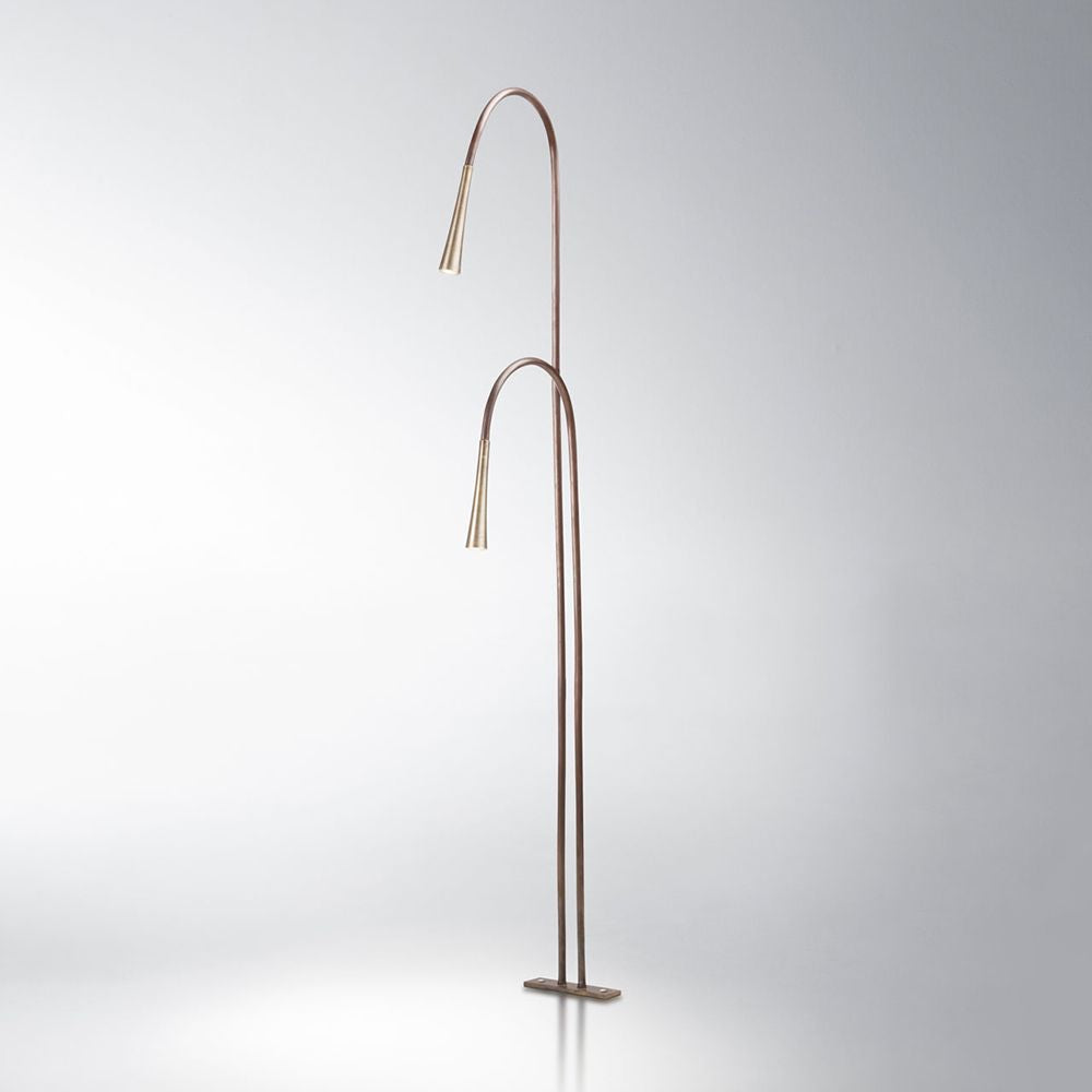 Fabbian Giunco Lampadaire LED Canne 2 flammes