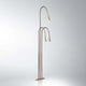 Fabbian Giunco LED-Stehleuchte Canne 3-flammig in elegantem Design mit Messing und brüniertem Kupfer.
