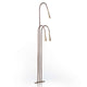 Fabbian Giunco LED-Stehleuchte Canne 3-flammig in eleganter Design-Umgebung mit Messing und kupferfarbenen Stielen