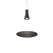 Fabbian Lens LED-Pendelleuchte Mini mit Metalldiffusor und modernem Design.