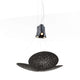 Fabbian Lens LED-Pendelleuchte 3-flammig Mini in stilvollem Design mit Metalldiffusor und drei Scheinwerfern.