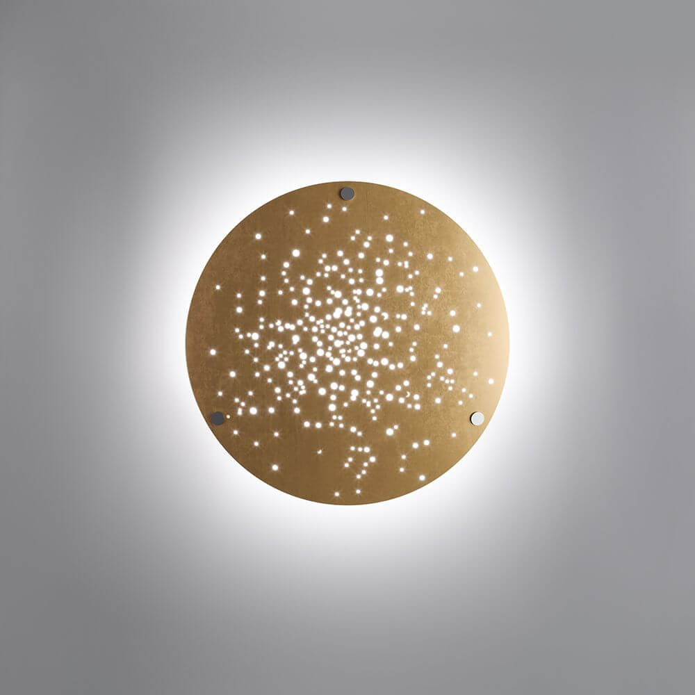 Fabbian Lens LED-Wandleuchte Ø 60cm mit stimmungsvollem Licht und dekorativem Design.