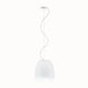 Fabbian Lumi Pendelleuchte Baka Ø 33cm mit diffuser aus weiß geblasenem Glas für warmes Licht.