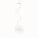 Fabbian Lumi Pendelleuchte Sfera Ø 35cm mit mundgeblasenem Glas, ideal für öffentliche und private Räume.