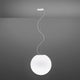 Fabbian Lumi Pendelleuchte Sfera Ø 40cm - elegante Pendelleuchte aus weißem Glas mit modernem Design