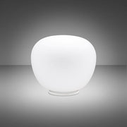 Fabbian Lumi Tischleuchte Mochi Medium in klassischem, schlichtem Design, ideal für Schlafzimmer und Wohnzimmer.