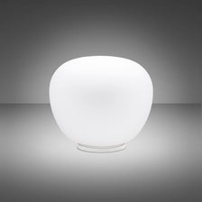 Fabbian Lumi Tischleuchte Mochi Medium in klassischem, schlichtem Design, ideal für Schlafzimmer und Wohnzimmer.