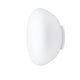Fabbian Lumi Wandlampe Poga mit weißem mundgeblasenem Glas-Diffusor für elegantes Wohnambiente.