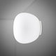 Fabbian Lumi Wandleuchte Mochi Ø 38cm an einer Wand, modernes und klassisches Design, energiesparend.