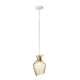 Fabbian Malvasia Hängeleuchte Ø 20cm in modernem Design mit transparentem Lampenschirm.