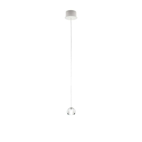 Fabbian Multispot LED-Hängeleuchte Beluga rund mit schickem, runden Design und verstellbarem Lichtpunkt.