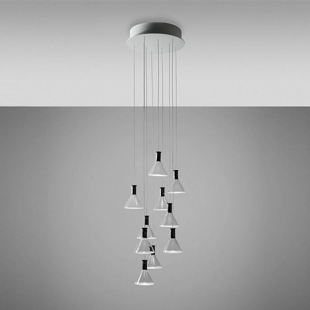 Fabbian Multispot LED Hanglamp Polair 10-Flame Round