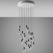 Fabbian Multispot LED-Hängeleuchte Polair 30-flammig rund