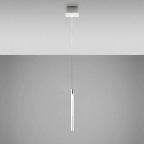 Fabbian Multispot LED-Hängeleuchte Tooby eckig in schlichter, eleganter Ausführung mit Diffusor.