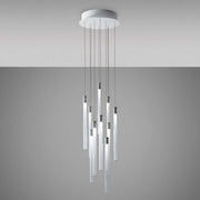 Fabbian Multispot LED-Hängeleuchte Tooby 10-flammig rund
