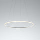 Fabbian Olympic LED-Hängeleuchte Ø 108,7cm in modernem Design mit weiß lackiertem Aluminium und LED-Diffusor.