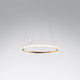 Fabbian Olympic LED-Hängeleuchte Ø 62,6cm mit modernem Design und weiß lackierter Aluminiumstruktur.