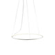 Fabbian Olympic Power LED-Hängeleuchte Ø 80,2cm in modernem Design mit weiß lackiertem Aluminium