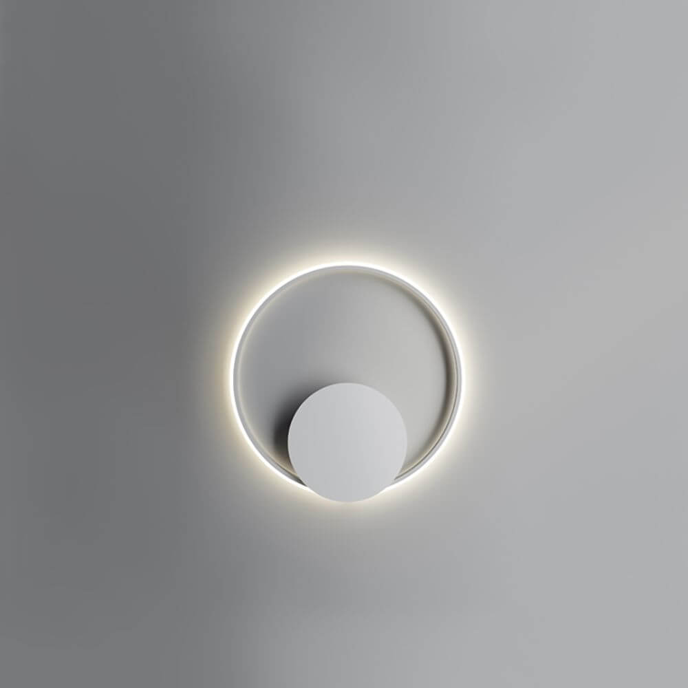 Fabbian Olympic Power LED-Wandleuchte Ø 62,6cm mit kreisförmigem Design und LED-Diffusor für modernes Ambiente.
