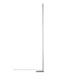 Fabbian Pivot LED-Stehlampe 205cm 230V in elegantem Weiß, perfektes indirektes Licht für gemütliche Räume.