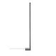 Fabbian Pivot LED-Stehlampe 205cm 230V in elegantem dunkelgrauem Aluminium.