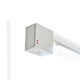 Fabbian Pivot LED-Wandleuchte Medium 46W 24V in Weiß mit rotierender Struktur für gezielte Beleuchtung.