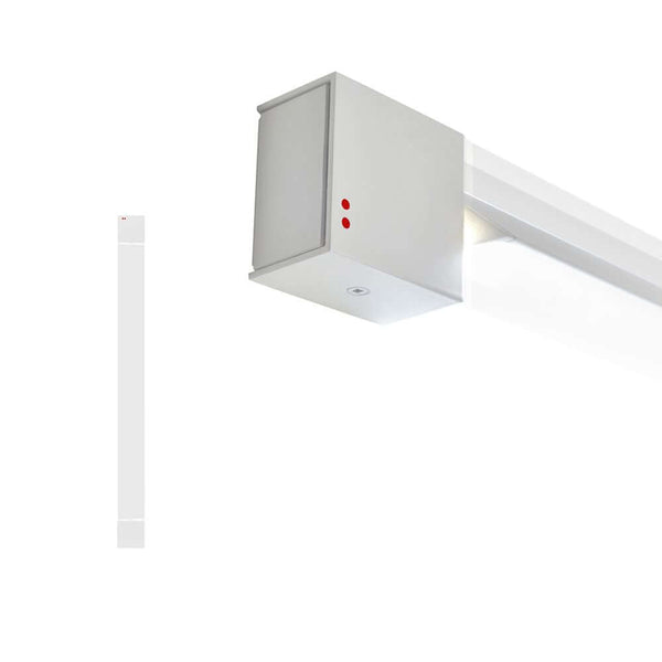 Fabbian Pivot LED-Wandleuchte Small 18W 230V weiße Aluminium-Wandleuchte mit drehbarem Lichtaustritt