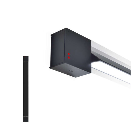 Fabbian Pivot LED wall light Small 23W 24V in black finish with rotating light modules.