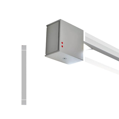 Fabbian Pivot LED wall light Small 23W 24V detail view of the aluminum luminaire with rotating structure