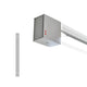 Fabbian Pivot LED-Wandleuchte Small 23W 24V Detailansicht der Aluminiumleuchte mit rotierender Struktur