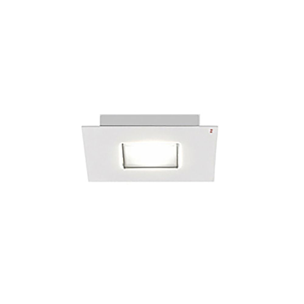 Quarter LED-Deckenleuchte quadratisch  Fabbian Weiß  