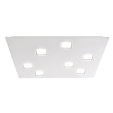Fabbian Quarter Plafonnier à LED carré à 7 flammes
