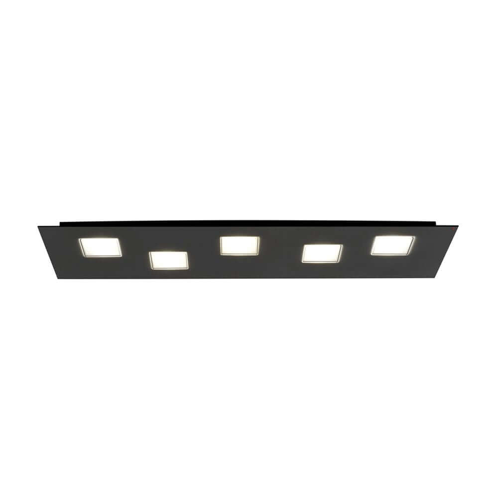 Fabbian Quarter lampa sufitowa LED prostokątna 5-płomienna