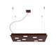 Fabbian Quarter LED-Pendelleuchte quadratisch in Brüniert, moderne Designlampe für Küchen und Esstische.