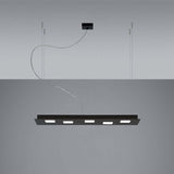 Fabbian Quarter LED-Pendelleuchte rechteckig