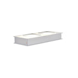 Fabbian Quarter Applique murale LED rectangulaire à 2 flammes