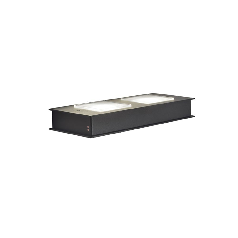 Fabbian Quarter Applique murale LED rectangulaire à 2 flammes