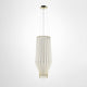 Fabbian Saya Pendellampe Large aus weißem und transparentem Glas mit goldenen Details