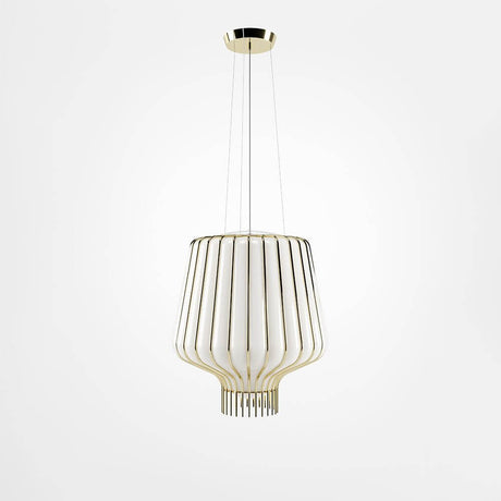 Fabbian Saya Pendellampe Small aus Glas und Metall, ideal für moderne Innenräume.